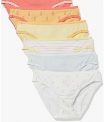 Women's Cotton Bikini Brief ，Underwear Lemon/Multicolor/Pineapple/Stripe