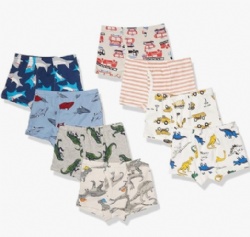 Little Boys Soft Cotton Briefs Dinosaur Truck Shark Baby Toddler Kids Underwear Various cute patterns