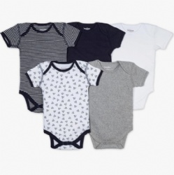 Unisex Baby Bodysuits, Short & Long Sleeve One-pieces, 100% Organic Cotton Bodysuit